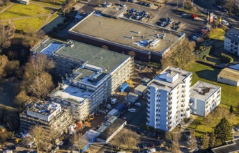 Aerial view, construction site of new Helfkamp retirement home, Stockum, Witten, Ennepe-Ruhr