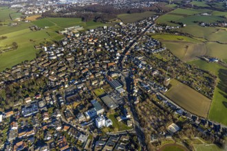Aerial view, view of Witten-Stockum, construction site of new Helfkamp retirement home, Stockum,
