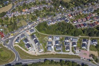 Aerial view, Bommeraner Heide construction site, Witten, Ennepe-Ruhr district, Ruhr area, North