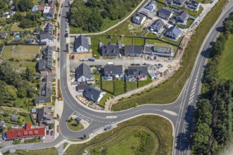 Aerial view, Bommeraner Heide construction site, Witten, Ennepe-Ruhr district, Ruhr area, North