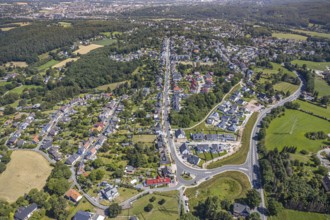Aerial view, Bommeraner Heide construction site, Witten, Ennepe-Ruhr district, Ruhr area, North