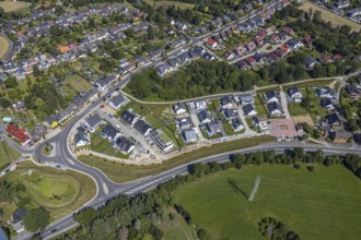 Aerial view, Bommeraner Heide construction site, Witten, Ennepe-Ruhr district, Ruhr area, North