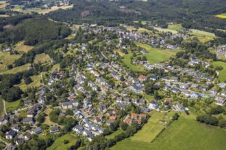Aerial view, residential area Trienendorfer Straße, Am Wasserturm Bommern, Bommern, Witten,