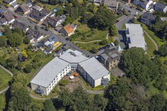 Aerial view, Lutherhaus nursing home, Bommern, Witten, Ennepe-Ruhr district, Ruhr area, North
