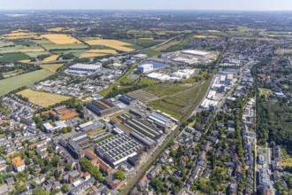 Aerial view, Brauckstraße industrial estate, Stockumer Straße industrial estate, Ruhrpumpen, former