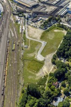 Aerial view, Drei Könige construction area, Witten-Mitte, Witten, Ennepe-Ruhr district, Ruhr area,