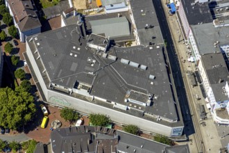 Aerial view, Galeria Karstadt Kaufhof, Sackträgerbrunnen, Witten, Ennepe-Ruhr district, Ruhr area,