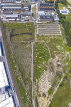 Aerial photograph, Thyssen landfill site, brownfield site Stockumer Straße, Im Rohr,