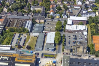 Aerial view, Stockumer Straße industrial estate, Ruhrpumpen, SMS Meer Group, former annealing