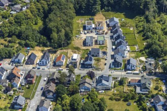 Aerial view, construction site, Waldstraße development area, Witten, Ennepe-Ruhr district, Ruhr