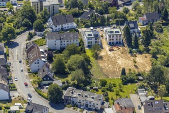 Aerial view, construction site, Kohlensiepen development area, Flurstraße, Witten, Ennepe-Ruhr