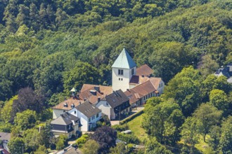 Aerial view, convent of the Carmelite nuns, Witten, Ennepe-Ruhr district, Ruhr area, North