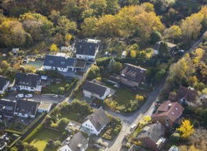Aerial view, Eichholzstraße housing estate, Rüdinghauser Berg, Haarstranghöhe, Rüdinghausen,