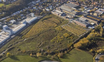 Aerial view, Stockumer Straße industrial estate, Ruhrpumpen, former annealing furnace hall,
