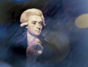Portrait of Thomas Jefferson, 1743 - 1826, third president of the United States and principal