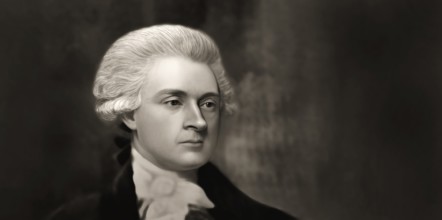 Portrait of Thomas Jefferson, 1743 - 1826, third president of the United States and principal