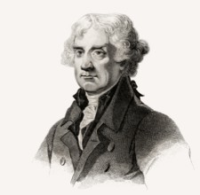 Portrait of Thomas Jefferson, 1743 - 1826, third president of the United States and principal
