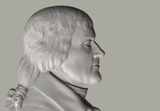 Portrait of Thomas Jefferson, 1743 - 1826, third president of the United States and principal
