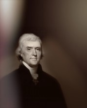 Portrait of Thomas Jefferson, 1743 - 1826, third president of the United States and principal