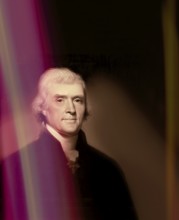 Portrait of Thomas Jefferson, 1743 - 1826, third president of the United States and principal