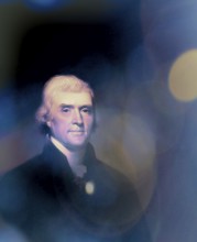 Portrait of Thomas Jefferson, 1743 - 1826, third president of the United States and principal