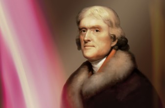 Portrait of Thomas Jefferson, 1743 - 1826, third president of the United States and principal