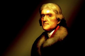 Portrait of Thomas Jefferson, 1743 - 1826, third president of the United States and principal