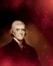 Portrait of Thomas Jefferson, 1743 - 1826, third president of the United States and principal
