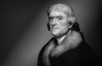 Portrait of Thomas Jefferson, 1743 - 1826, third president of the United States and principal