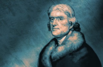 Portrait of Thomas Jefferson, 1743 - 1826, third president of the United States and principal