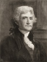Portrait of Thomas Jefferson, 1743 - 1826, third president of the United States and principal