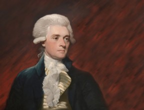 Portrait of Thomas Jefferson, 1743 - 1826, third president of the United States and principal