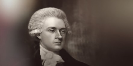 Portrait of Thomas Jefferson, 1743 - 1826, third president of the United States and principal