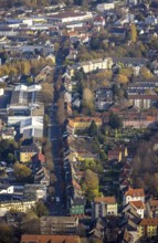 Aerial view, Annenstraße, bridge Rheinischer Esel cycle path, corner Schleiermacher Straße, Witten,