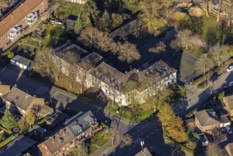 Aerial photo, Niederrheinschule Abt. Dörpfeldschule, Jahnstraße, Neukirchen, Neukirchen-Vluyn, Ruhr