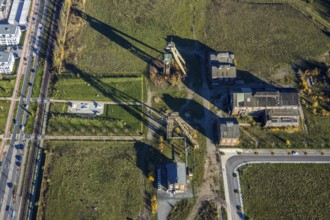 Aerial view, former Niederberg colliery, Neukirchen, Neukirchen-Vluyn, Ruhr area, North