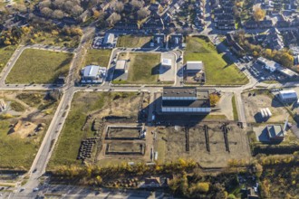 Aerial view, former Niederberg colliery, Neukirchen, Neukirchen-Vluyn, Ruhr area, North