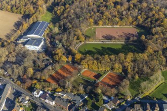 Aerial view, sports and leisure park Klingerhuf, Wilhelm-Reuter-Allee, Neukirchen,