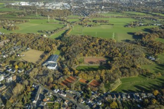Aerial view, sports and leisure park Klingerhuf, Wilhelm-Reuter-Allee, Neukirchen,