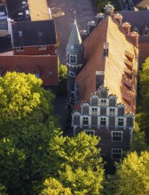 Aerial view, Wolbeck Castle, Drostenhof, Wolbecker Park, Am Steintor, Münster, Münsterland, North