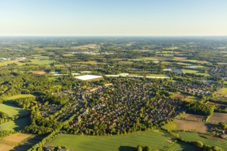 Aerial view, aerial view Handorf, Münster, Münsterland, North Rhine-Westphalia, Germany, DE,