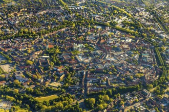 Aerial view, Old Town, Promenadenring, St Paul's Cathedral, Cathedral SquarePaulus-Dom, Domplatz,