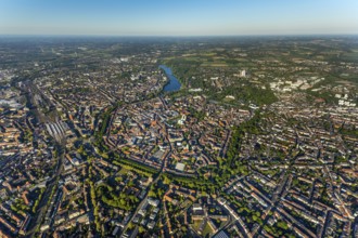 Aerial view, Old Town, Promenadenring, St Paul's Cathedral, Cathedral SquarePaulus-Dom, Domplatz,
