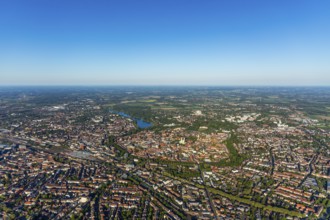 Aerial view, Old Town, Promenadenring, St Paul's Cathedral, Cathedral SquarePaulus-Dom, Domplatz,