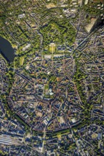Aerial view, Old Town, Promenadenring, St Paul's Cathedral, Cathedral SquarePaulus-Dom, Domplatz,