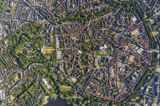 Aerial view, Old Town, Promenadenring, St Paul's Cathedral, Cathedral SquarePaulus-Dom, Domplatz,