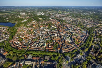 Aerial view, Old Town, Promenadenring, St Paul's Cathedral, Cathedral SquarePaulus-Dom, Domplatz,