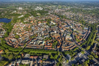 Aerial view, Old Town, Promenadenring, St Paul's Cathedral, Cathedral SquarePaulus-Dom, Domplatz,