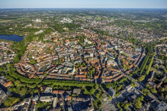 Aerial view, Old Town, Promenadenring, St Paul's Cathedral, Cathedral SquarePaulus-Dom, Domplatz,