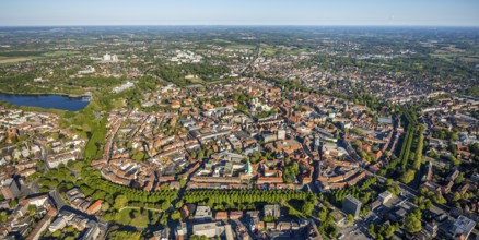 Aerial view, Old Town, Promenadenring, St Paul's Cathedral, Cathedral SquarePaulus-Dom, Domplatz,